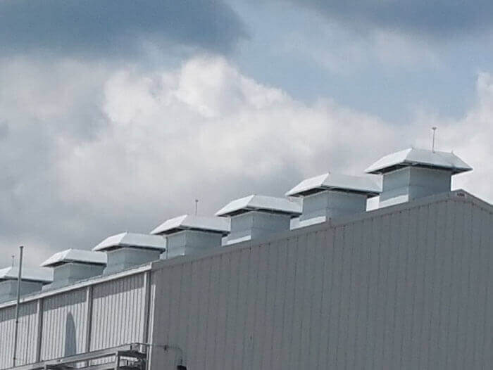 roof mounted exhaust fans industrial