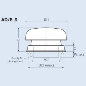 industrial commercial roof vent fan