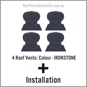 roof vent colorbond ironstone