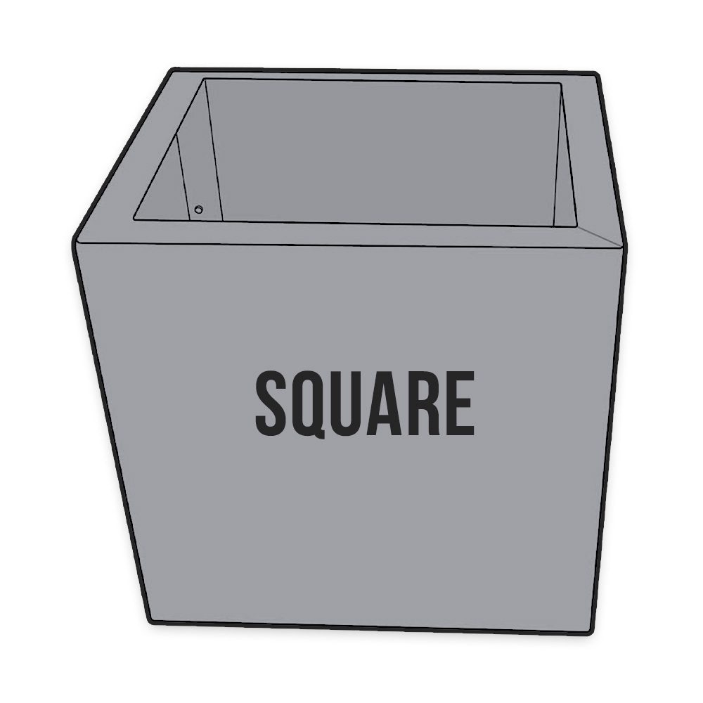 square rainwater head