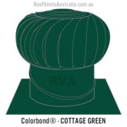 cottage green roof vent whirlybird