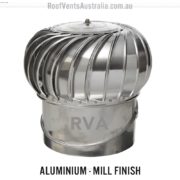 roof vent whirlybird mill finish 300mm