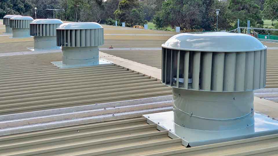 industrial turbine roof vents