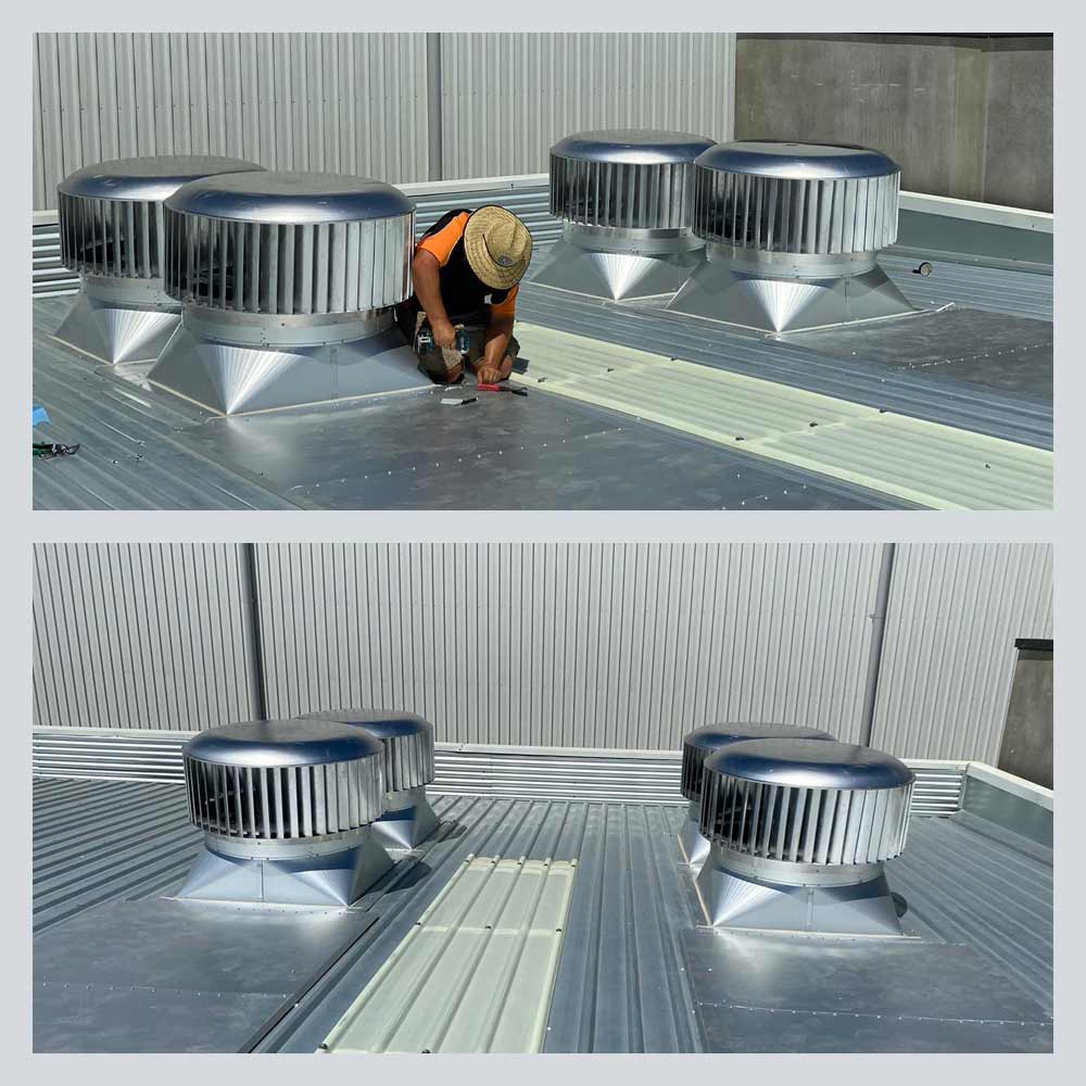 industrial roof vent whirlybirds commercial sydney