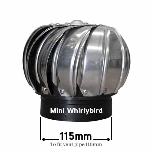 stainless steel mini roof vent whirlybirds 115mm 110mm 150mm