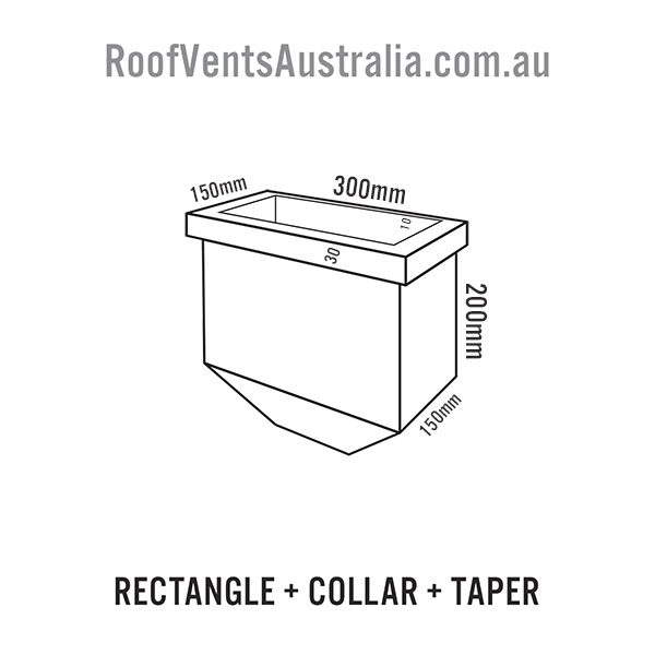 rectangle tapered with collar rainwater head sump