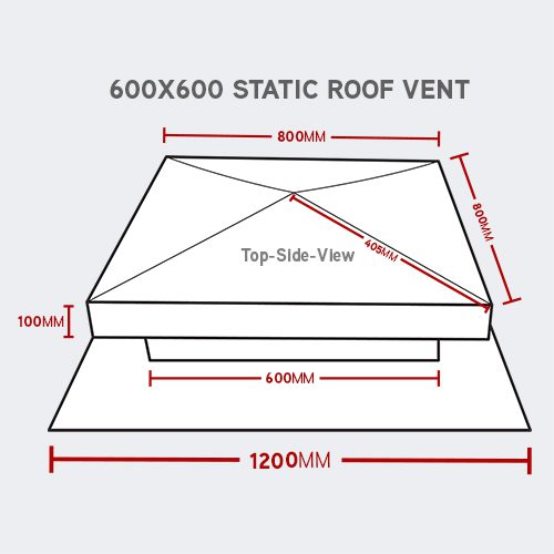 600mm static roof vents-500 600mm static roof vents-500