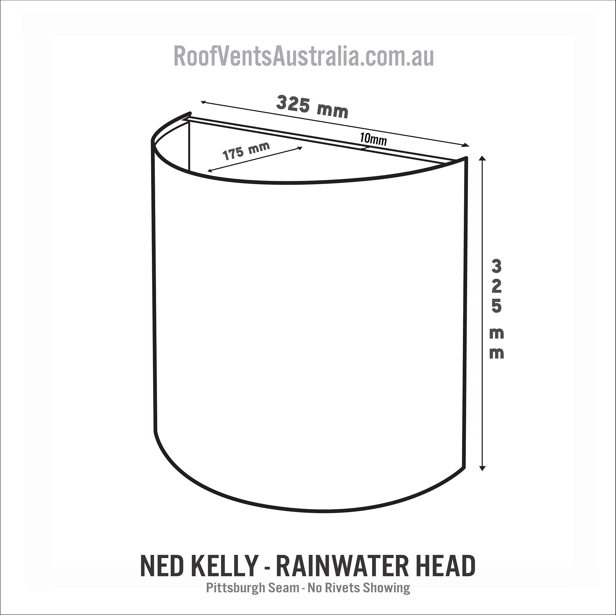 ned kelly rainwater heads australia