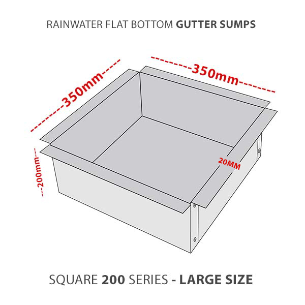 LG-200-flat-bottom-rainwater-gutter-sump-colorbond-zicalume
