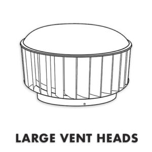 large commercial turbine ventilator heads