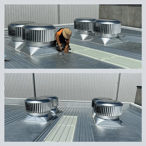 fibreglass and turbine roof ventilation installation sydney6