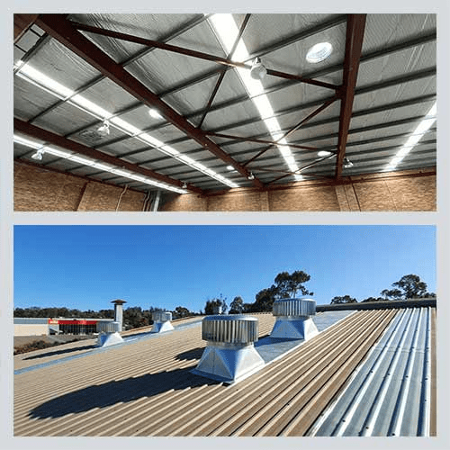 fibreglass and turbine roof ventilation installation sydney2