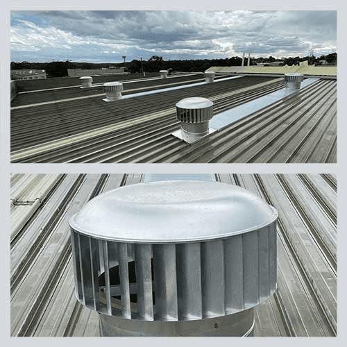 fibreglass and turbine roof ventilation installation sydney