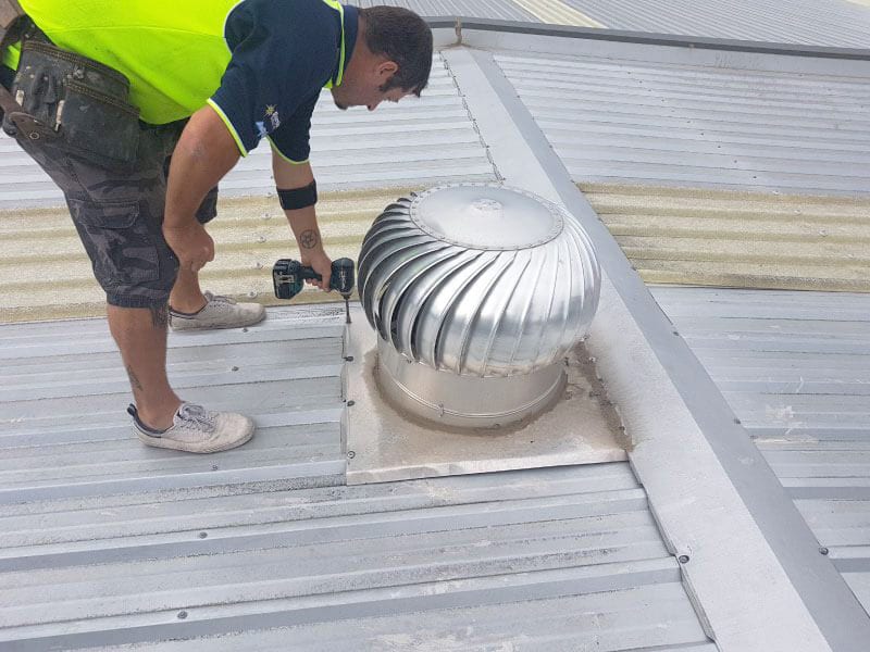 turbine roof vent installation sydney3